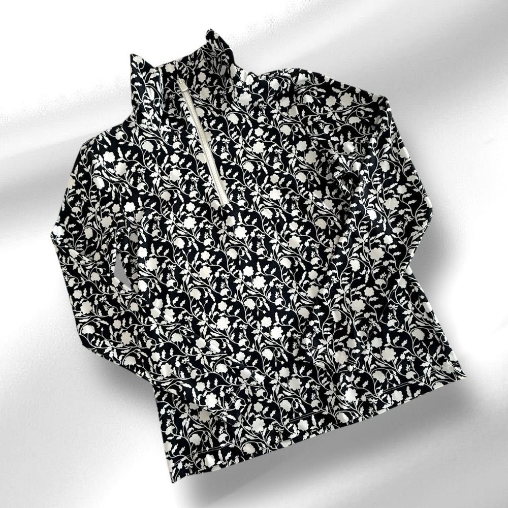 805 Dudley Stephens Newport Pullover Midnight Floral Luxe Stretch XS NWT